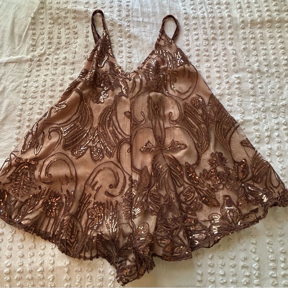 Free People Swingin’ It Romper Withered Rose XS - Picture 6 of 7